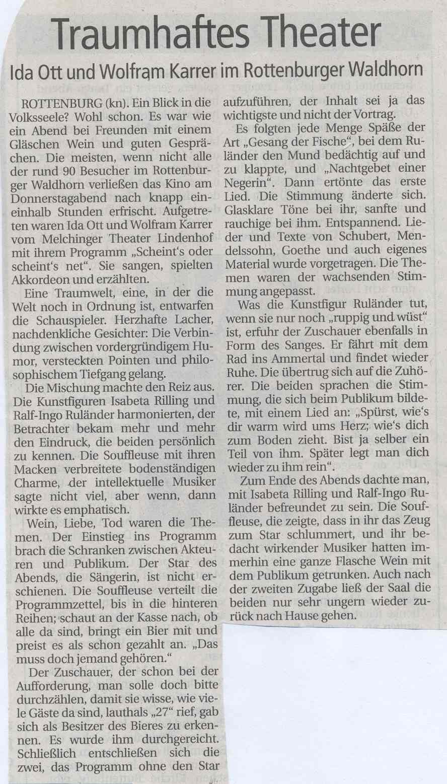 Scheint.s Besprechung